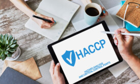 HACCP - Hazard Analysis and Critical Control Point. Standard and certification, quality control management rules for food industry.